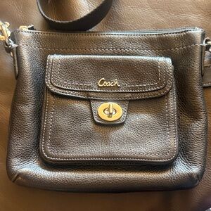 Coach Black Leather Crossbody Bag (Used)